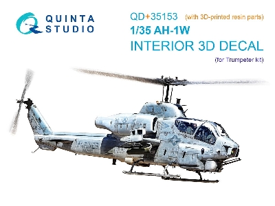 Ah-1 W - 3d-printed & Coloured Interior On Decal Paper  - zdjęcie 1