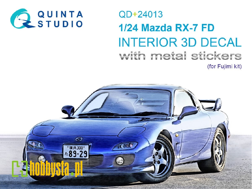 Mazda Rx-7 Fd - 3d-printed & Coloured Interior On Decal Paper - zdjęcie 1 Mazda Rx-7 Fd - 3d-printed & Coloured Interior On Decal Paper - zdjęcie 1