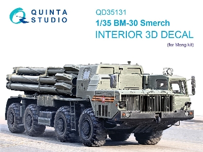 Bm-30 Smerch - 3d-printed & Coloured Interior On Decal Paper (For Meng Kits) - zdjęcie 1