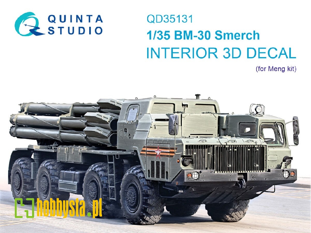Bm-30 Smerch - 3d-printed & Coloured Interior On Decal Paper (For Meng Kits) - zdjęcie 1 Bm-30 Smerch - 3d-printed & Coloured Interior On Decal Paper (For Meng Kits) - zdjęcie 1