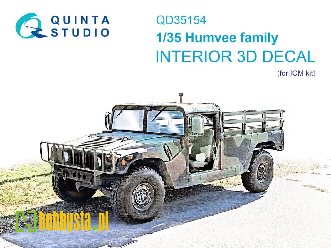 Humvee Family - 3d-printed & Coloured Interior On Decal Paper (For Icm Kits) - zdjęcie 1 Humvee Family - 3d-printed & Coloured Interior On Decal Paper (For Icm Kits) - zdjęcie 1