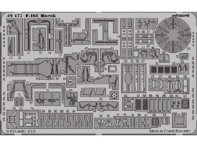  F-16C Barak interior S. A. 1/48 - Kinetic - blaszki - zdjęcie 3