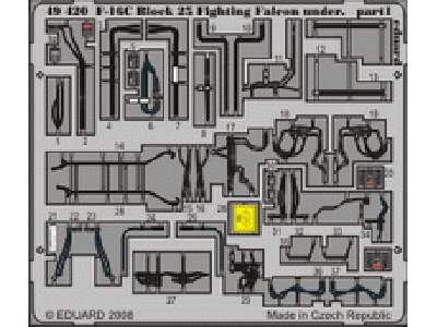  F-16C Block 25 undercarriage 1/48 - Tamiya - blaszki - zdjęcie 1