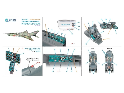 Mig-21 Sm Fishbed-j - 3d-printed & Coloured Interior On Decal Paper  - zdjęcie 8