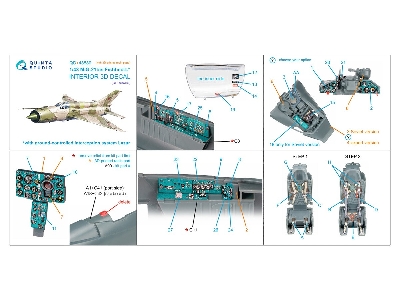 Mig-21 Bis Early Fishbed-l - 3d-printed & Coloured Interior - zdjęcie 8