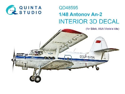 Antonov An-2 Colt - 3d-printed & Coloured Interior On Decal Paper  - zdjęcie 1