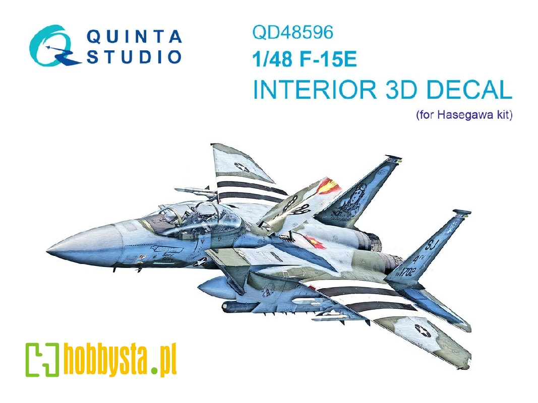 F-15 E Strike Eagle - 3d-printed & Coloured Interior On Decal Paper - zdjęcie 1 F-15 E Strike Eagle - 3d-printed & Coloured Interior On Decal Paper - zdjęcie 1