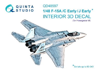 F-15 A / C Early / J Early - 3d-printed & Coloured Interior... - zdjęcie 1