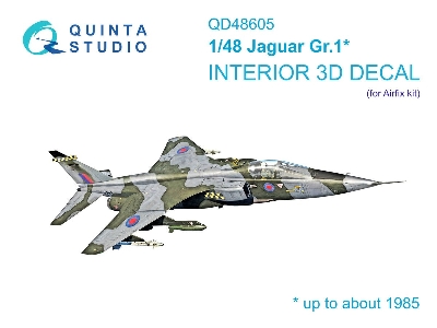 Jaguar Gr.1 - 3d-printed & Coloured Interior On Decal Paper (For Airfix Kits) - zdjęcie 1