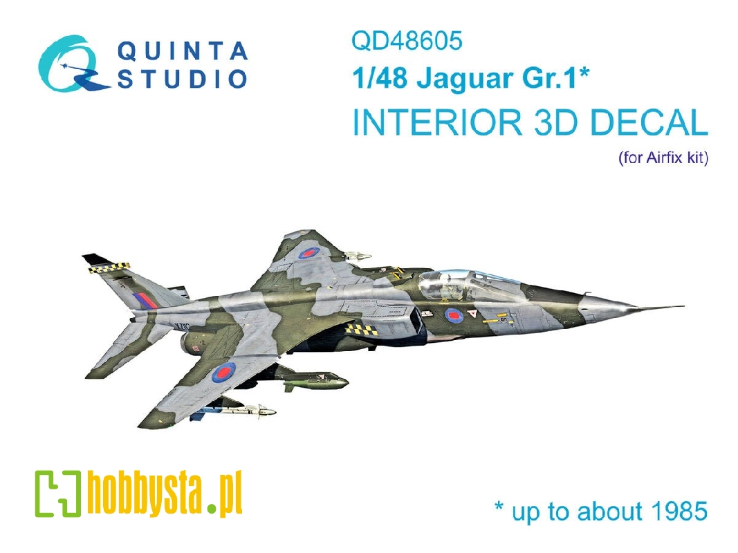 Jaguar Gr.1 - 3d-printed & Coloured Interior On Decal Paper (For Airfix Kits) - zdjęcie 1 Jaguar Gr.1 - 3d-printed & Coloured Interior On Decal Paper (For Airfix Kits) - zdjęcie 1