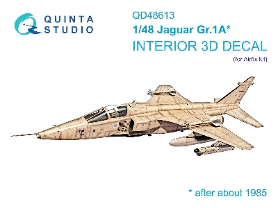 Jaguar Gr.1 A - 3d-printed & Coloured Interior On Decal Paper (For Airfix Kits) - zdjęcie 1