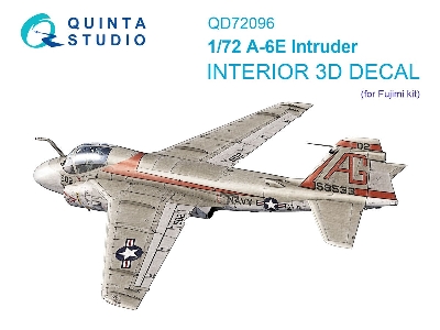 A-6 E Intruder - 3d-printed & Coloured Interior On Decal Paper (For Fujimi Kits) - zdjęcie 1