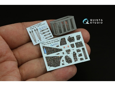 Mil Mi-24v Nato - 3d-printed & Coloured Interior On Decal Paper With 3d-printed Resin Parts (For Hobby Boss / Ark Models Kits) -