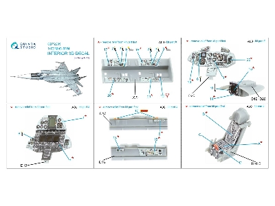Mig-31 M - 3d-printed & Coloured Interior On Decal Paper (For Trumpeter Kits) - zdjęcie 10