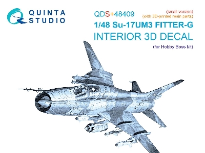Su-17um3 - 3d-printed & Coloured Interior On Decal Paper With 3d-printed Resin Parts (For Hobby Boss / Small Version) - zdjęcie
