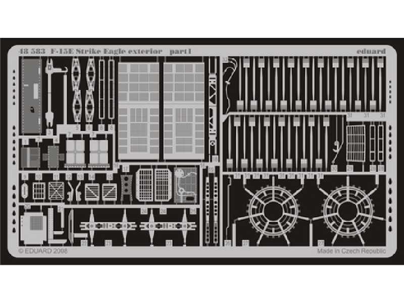  F-15E exterior 1/48 - Academy Minicraft - blaszki - zdjęcie 1