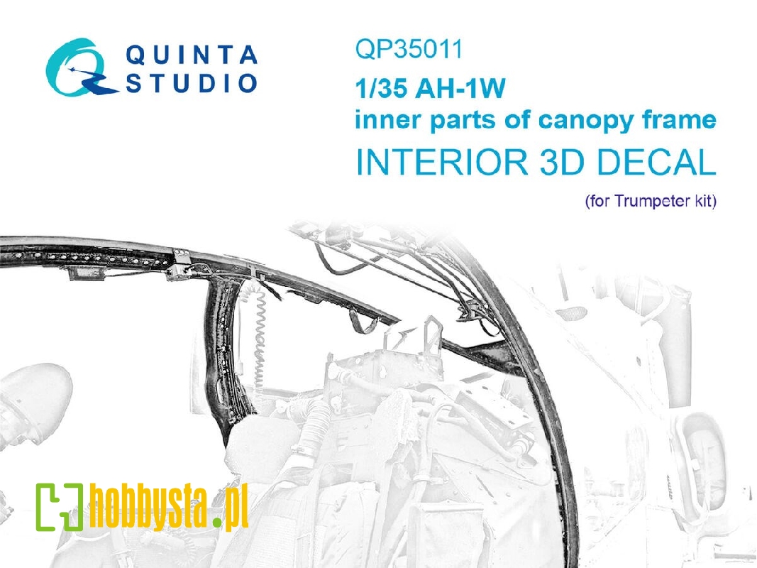 Ah-1w - Inner Parts Of Canopy Frame (For Trumpeter Kits) - zdjęcie 1 Ah-1w - Inner Parts Of Canopy Frame (For Trumpeter Kits) - zdjęcie 1