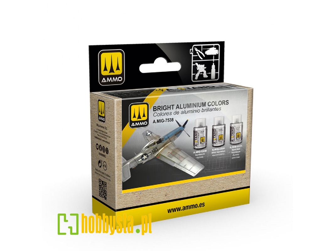 A.Mig 7538 A-stand Bright Aluminium Colors Set - zdjęcie 1 A.Mig 7538 A-stand Bright Aluminium Colors Set - zdjęcie 1