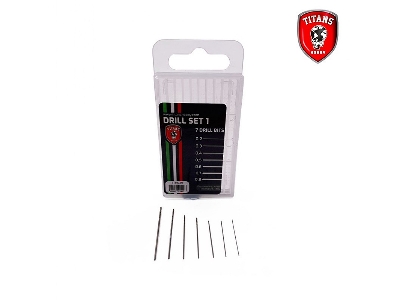 Set #1 Of 7 Modelling Drill Bits (0,2 - 0,8 Mm) - zdjęcie 2