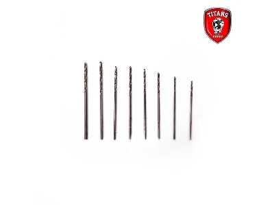 Set #2 Of 8 Modelling Drill Bits (0,8 - 1,5 Mm) - zdjęcie 3