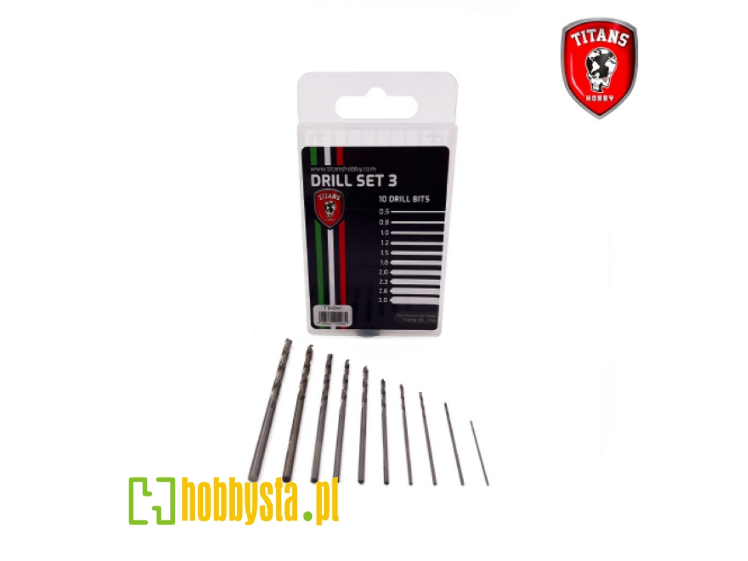 Set #3 Of 10 Modelling Drill Bits (0,5 - 3,0 Mm) - zdjęcie 1 Set #3 Of 10 Modelling Drill Bits (0,5 - 3,0 Mm) - zdjęcie 1