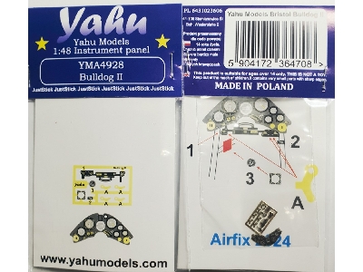 Bristol Bulldog Ii - Instrumert Panel (For Airfix Kits) - zdjęcie 1