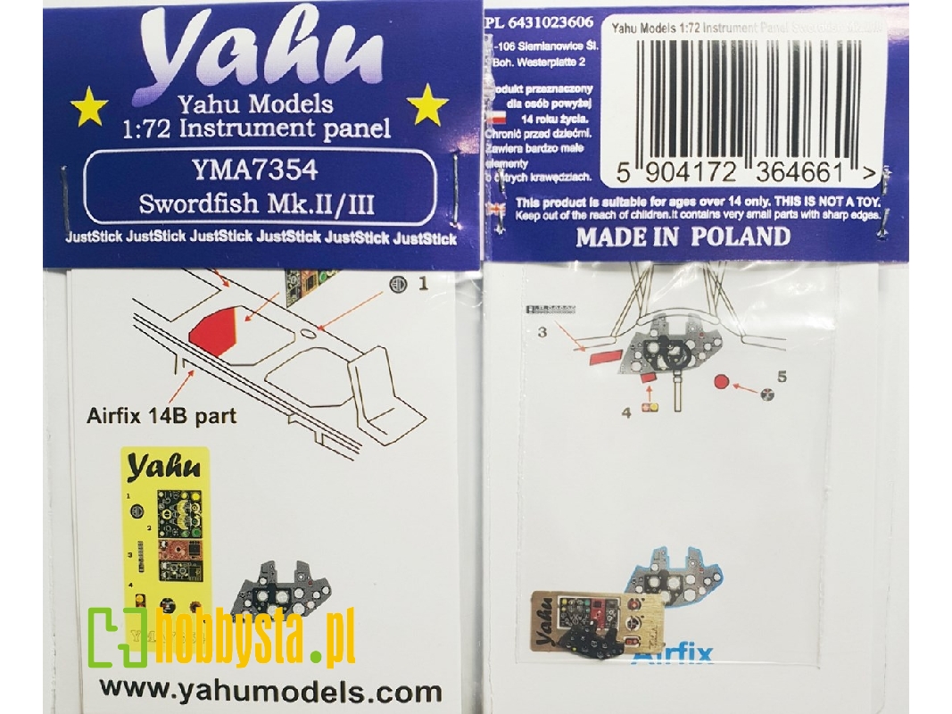 Fairey Swordfish Mk.Ii / Mk.Iii - Pre-painted Instrument Panel (For Airfix Kits) - zdjęcie 1 Fairey Swordfish Mk.Ii / Mk.Iii - Pre-painted Instrument Panel (For Airfix Kits) - zdjęcie 1