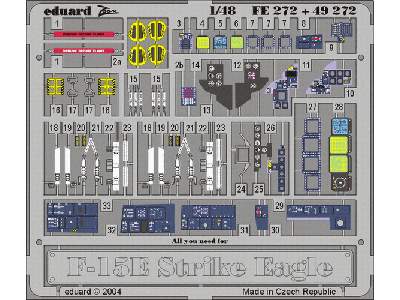  F-15E interior 1/48 - Hasegawa - blaszki - zdjęcie 2