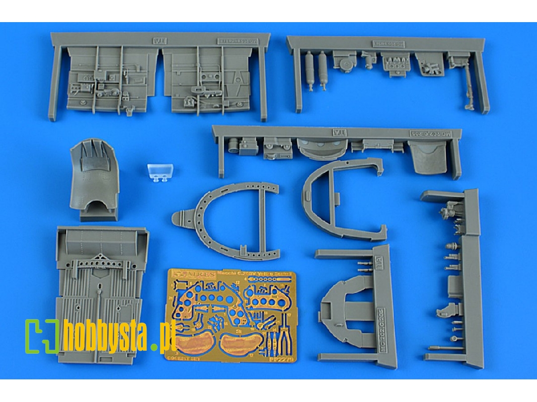 Macchi C.205v Serie I Cockpit (Italeri) - zdjęcie 1 Macchi C.205v Serie I Cockpit (Italeri) - zdjęcie 1