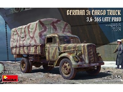 German 3t Cargo Truck 3,6-36s Late Prod - zdjęcie 1