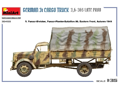 German 3t Cargo Truck 3,6-36s Late Prod - zdjęcie 2