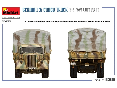 German 3t Cargo Truck 3,6-36s Late Prod - zdjęcie 3