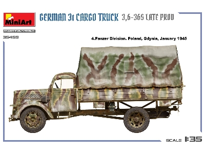 German 3t Cargo Truck 3,6-36s Late Prod - zdjęcie 4