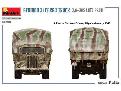 German 3t Cargo Truck 3,6-36s Late Prod - zdjęcie 5