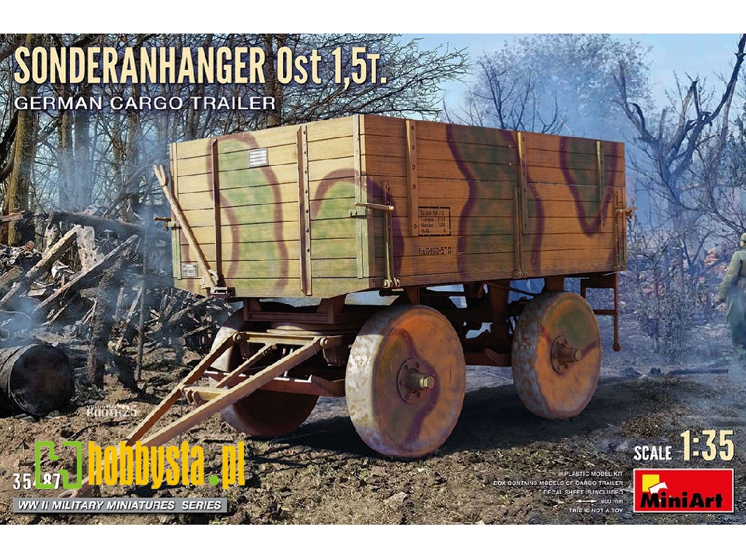 Sonderanhanger Ost 1.5t. German Cargo Trailer - zdjęcie 1 Sonderanhanger Ost 1.5t. German Cargo Trailer - zdjęcie 1
