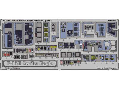  F-15E interior S. A. 1/32 - Tamiya - blaszki - zdjęcie 1