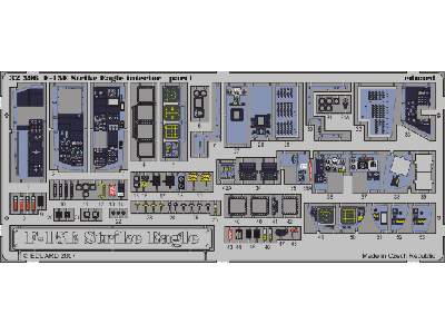  F-15E interior S. A. 1/32 - Tamiya - blaszki - zdjęcie 2