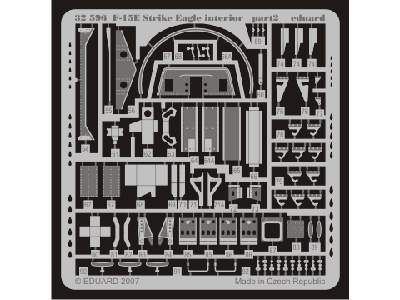  F-15E interior S. A. 1/32 - Tamiya - blaszki - zdjęcie 3