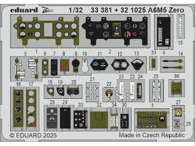 A6M5 Zero interior 1/32 - TAMIYA - zdjęcie 2