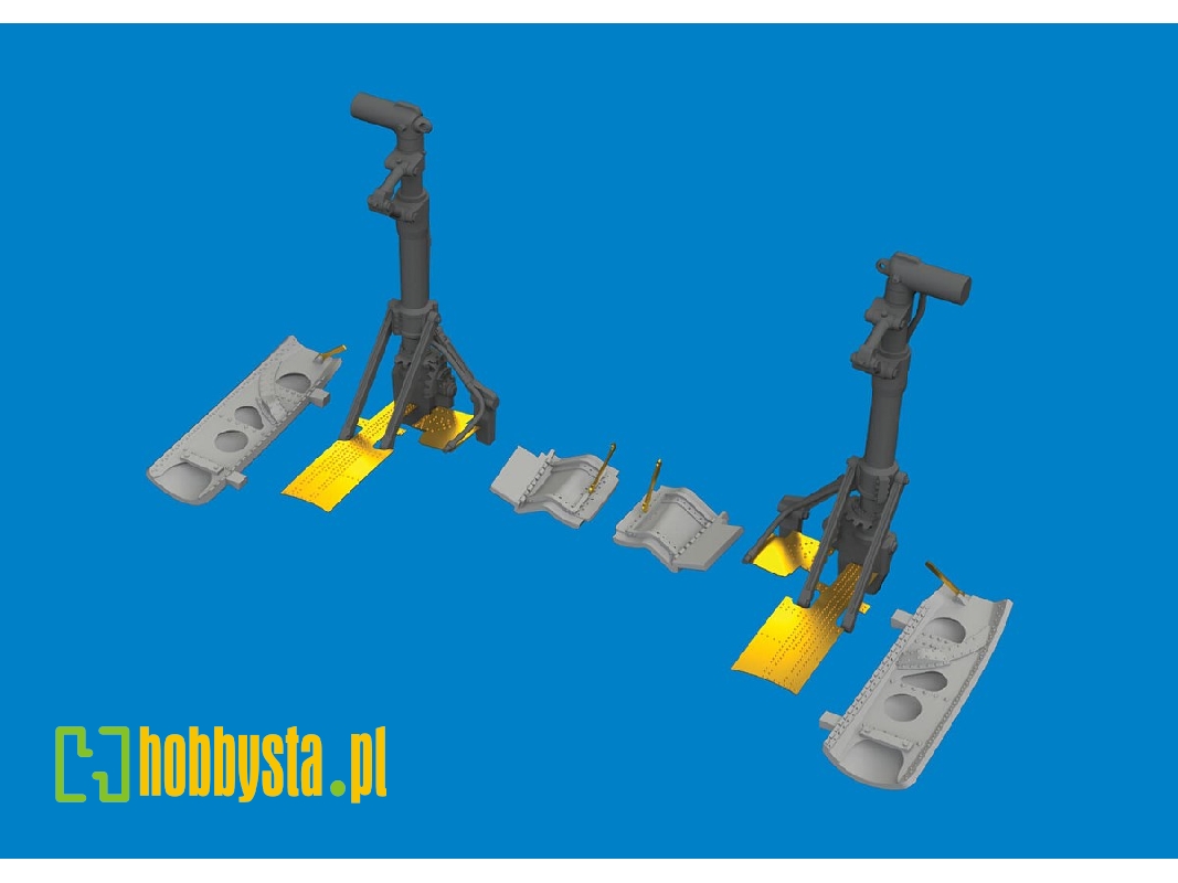 P-40E undercarriage legs PRINT 1/48 - EDUARD - zdjęcie 1 P-40E undercarriage legs PRINT 1/48 - EDUARD - zdjęcie 1