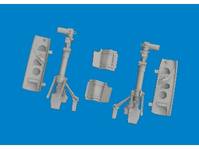 P-40E undercarriage legs PRINT 1/48 - EDUARD - zdjęcie 3