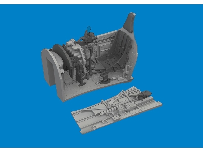 P-40E cockpit w/  late seat PRINT 1/48 - EDUARD - zdjęcie 1
