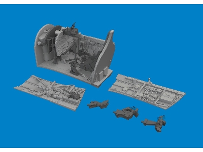 P-40E cockpit w/  late seat PRINT 1/48 - EDUARD - zdjęcie 2