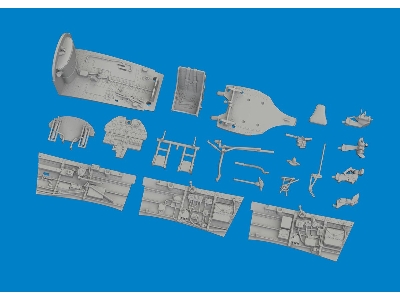 P-40E cockpit w/  late seat PRINT 1/48 - EDUARD - zdjęcie 3