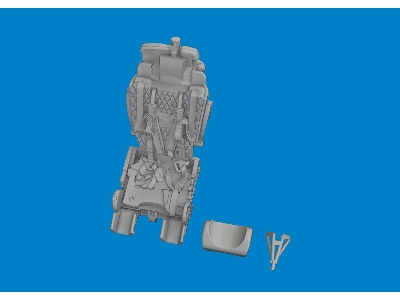 MiG-21 seat w/  integral belts PRINT 1/72 - EDUARD - zdjęcie 3