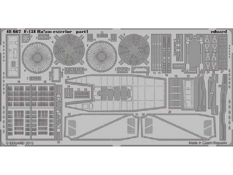  F-15I Ra&#039;aM exterior 1/48 - Academy Minicraft - blaszki - zdjęcie 1