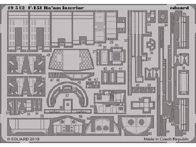  F-15I Ra&#039;aM interior S. A. 1/48 - Academy Minicraft - blas - zdjęcie 1