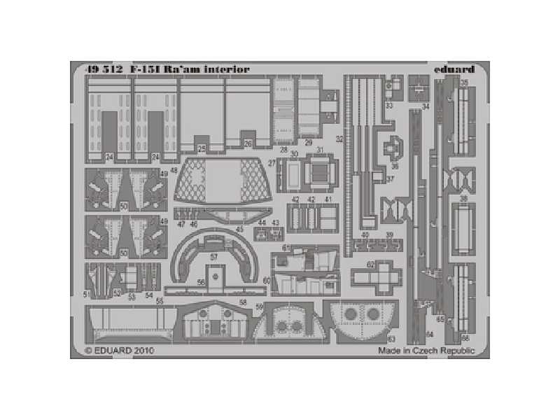  F-15I Ra&#039;aM interior S. A. 1/48 - Academy Minicraft - blas - zdjęcie 1