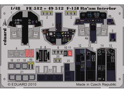  F-15I Ra&#039;aM interior S. A. 1/48 - Academy Minicraft - blas - zdjęcie 1