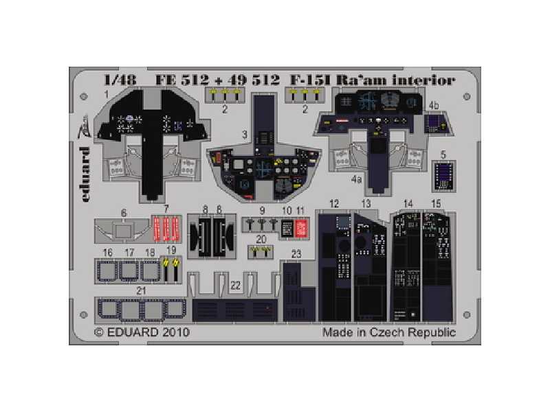  F-15I Ra&#039;aM interior S. A. 1/48 - Academy Minicraft - blas - zdjęcie 1